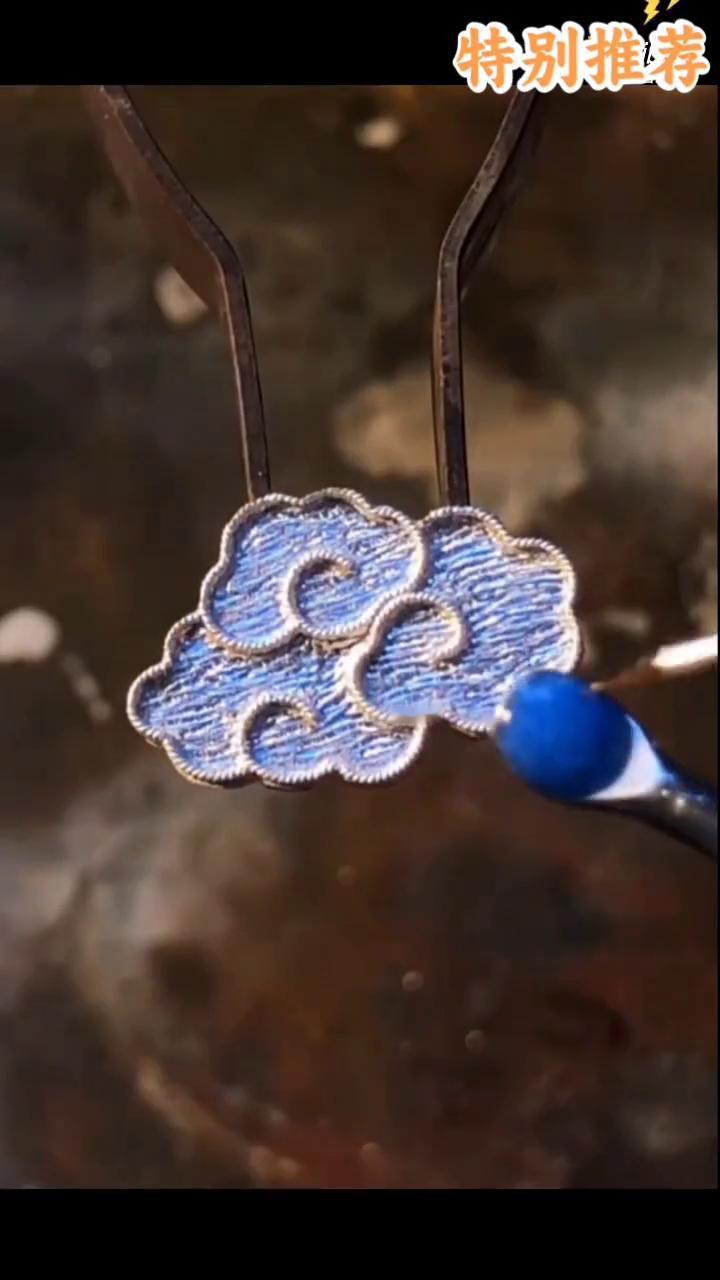 特别推荐：景泰蓝上色示范。