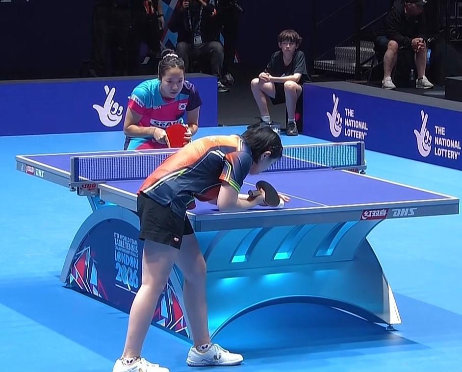 中国台北3-1韩国
一单申裕斌发挥完全失准，两次上场皆输，韩乒女团首尝败果！
首
