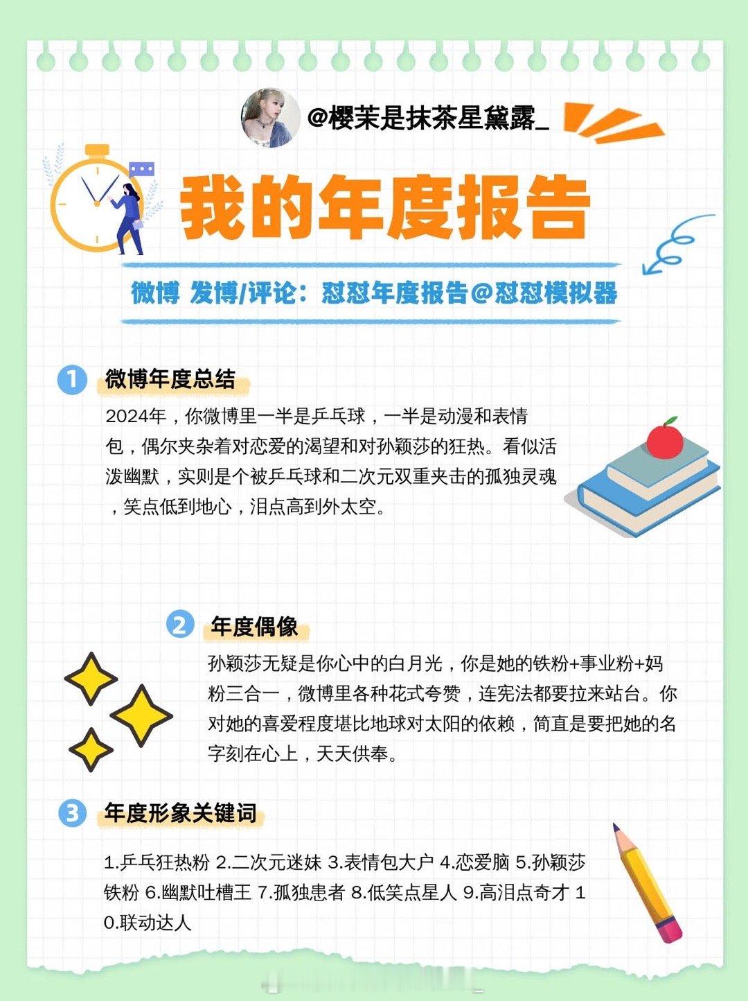 哈哈哈哈哈我的年度报告[春游家族] 