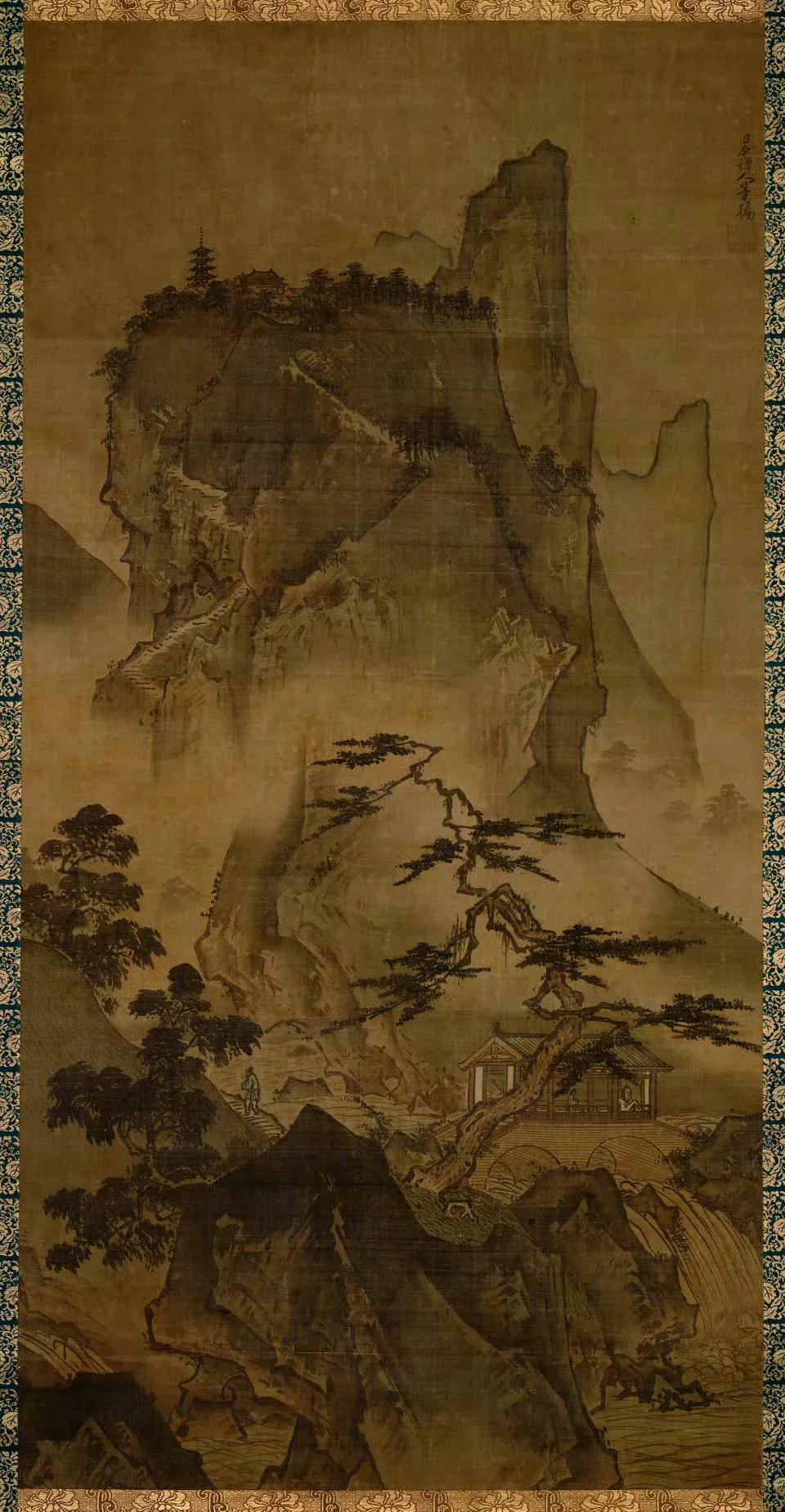 雪舟等杨四季山水四屏 ​​​