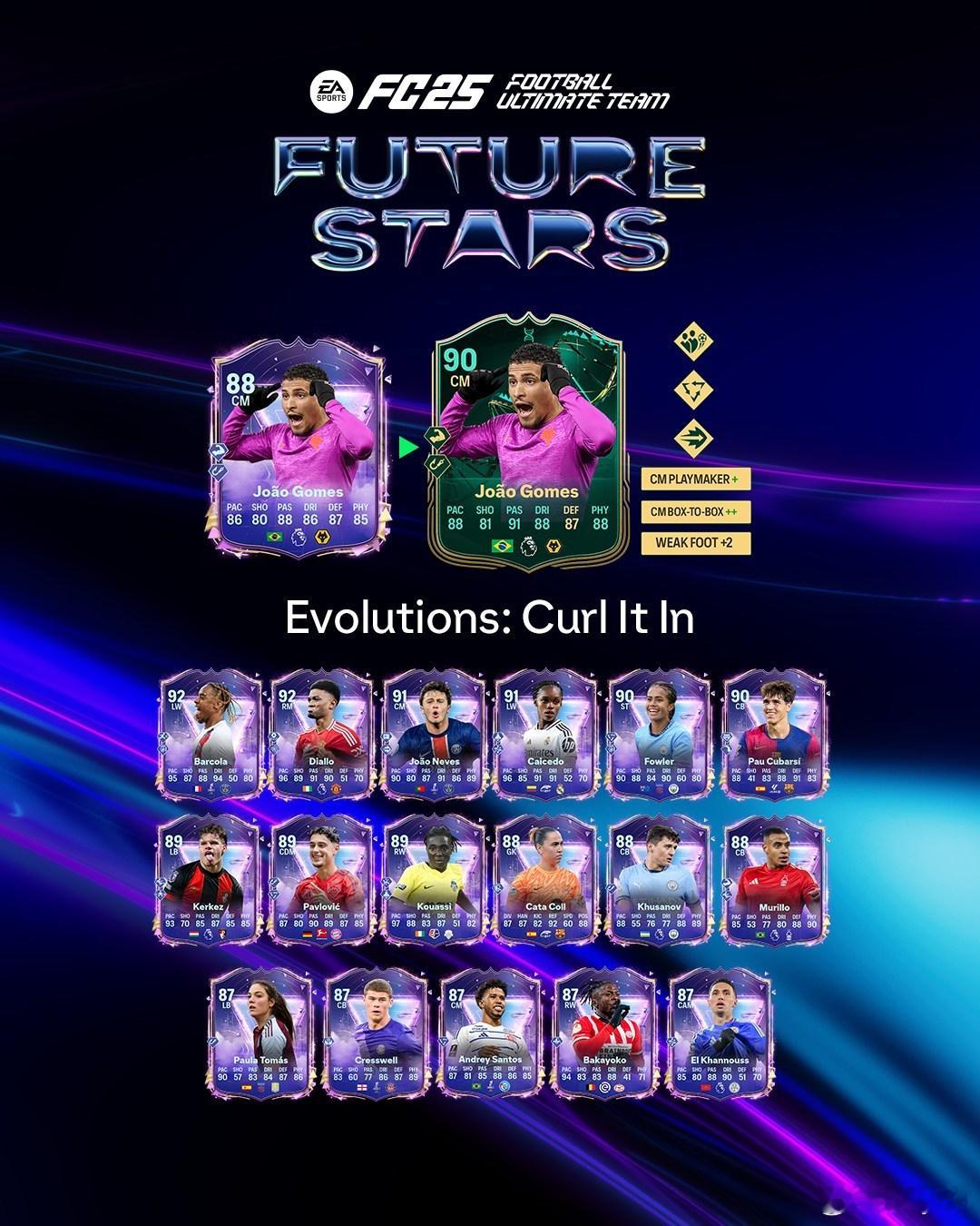 免费进化任务：弧线破门 现已上线。 