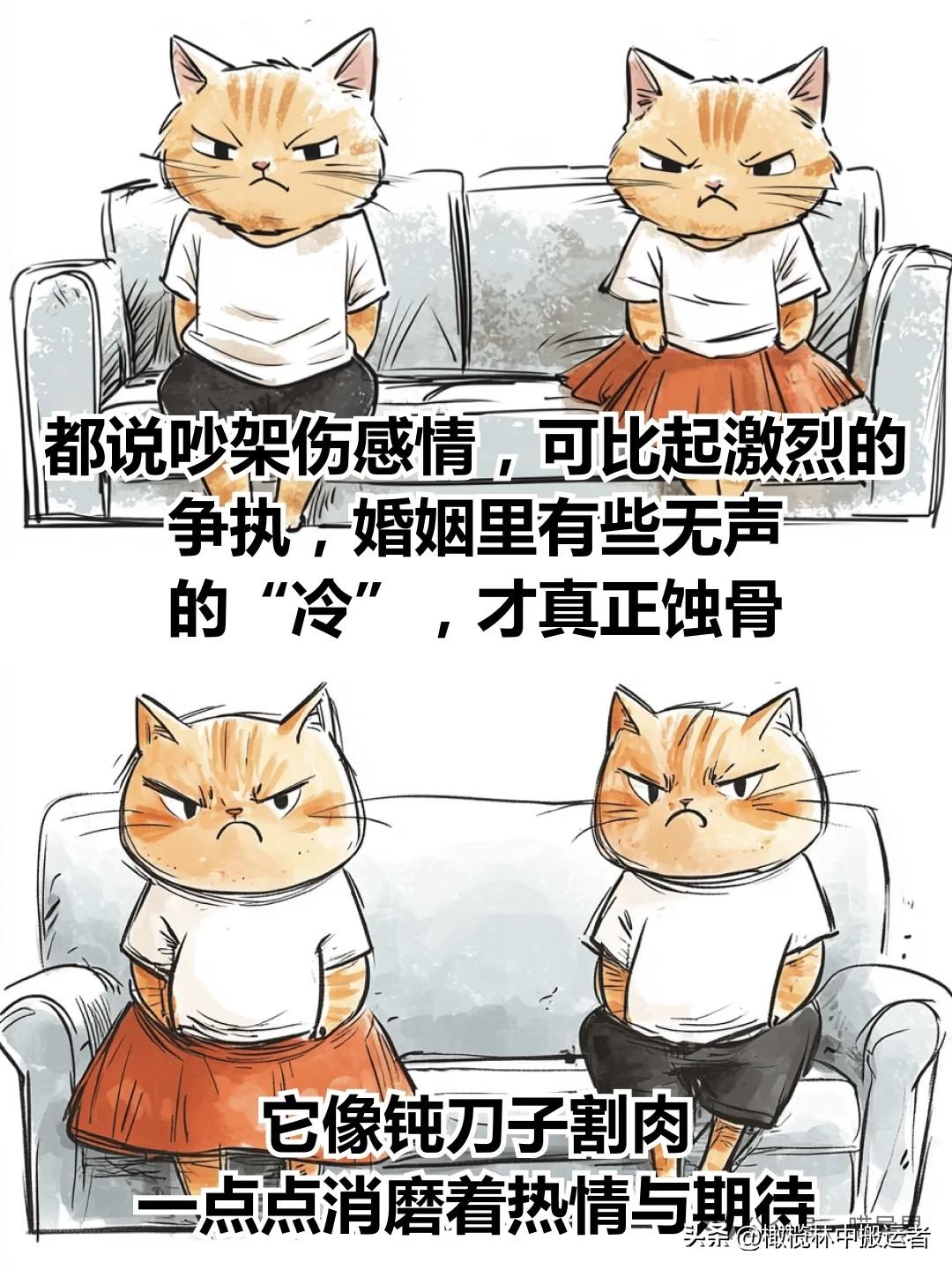 治愈漫画 I 婚姻里最伤人的不是吵架，而是这3种沉默漫画治愈时刻 漫画治愈心灵 