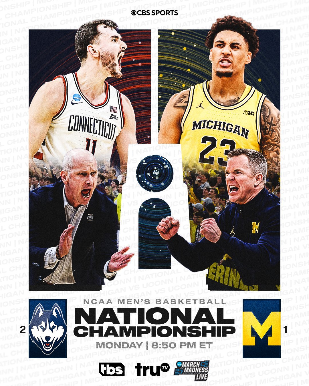 2026 NCAA全国冠军赛：康涅狄格vs密歇根后天上午8:50开打！ 