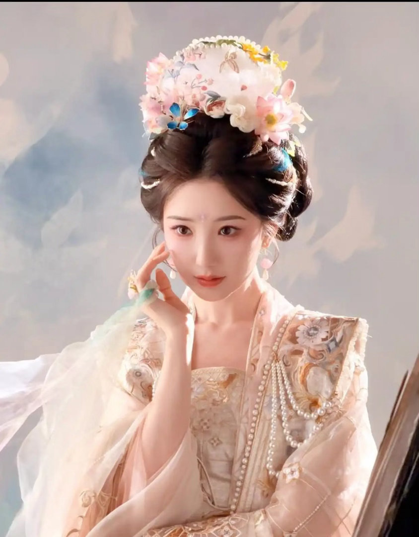 毛晓彤花神妆太绝！灵动绝美真乃古风大美人！ 