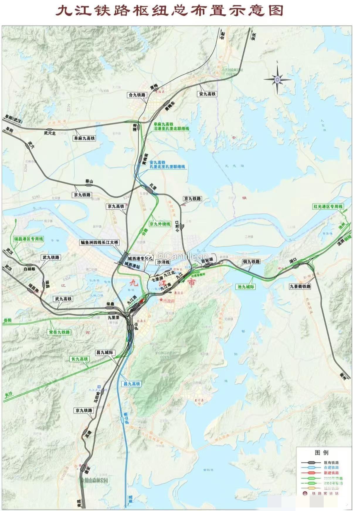 池九铁路改线，九江货运客运双提速

最近池九铁路的新规划改了之前接湖口既有线的老
