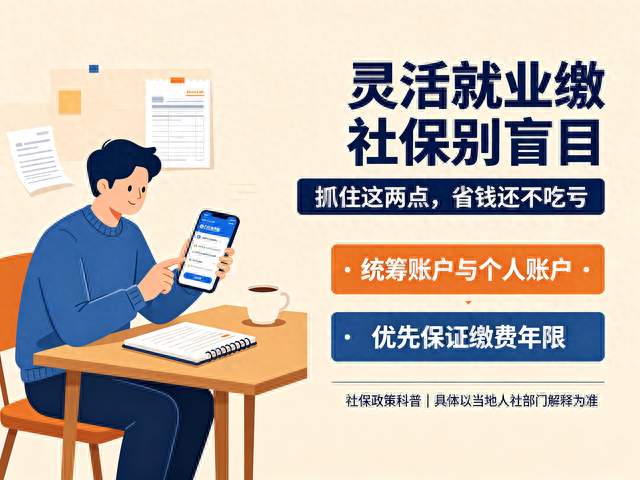 灵活就业缴社保别盲目，抓住这两点，省钱还不吃亏
