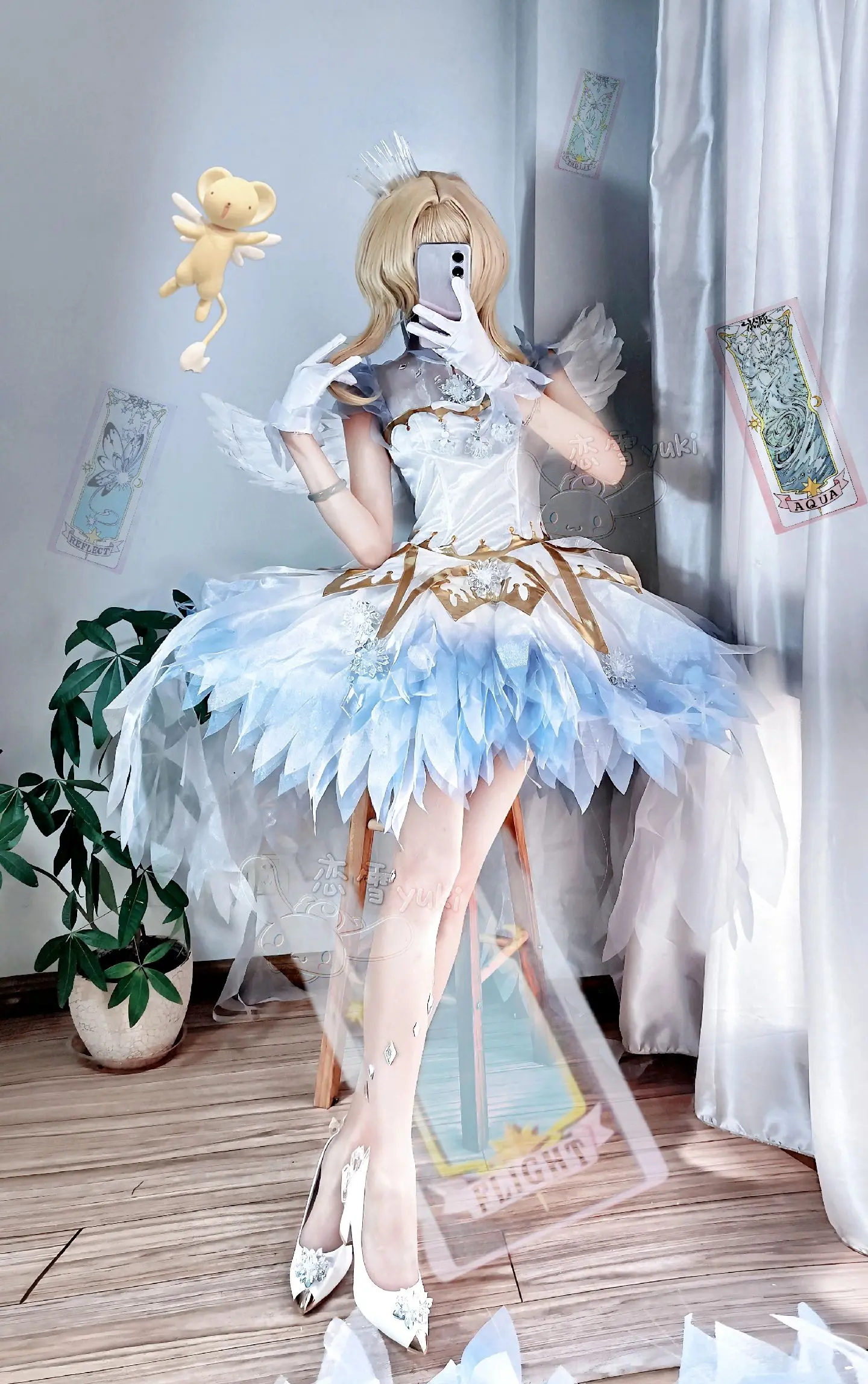 sakura.如果没有羽翼那就奔跑吧，一样可以到达想要到达的地方 小樱冰雪天使cos