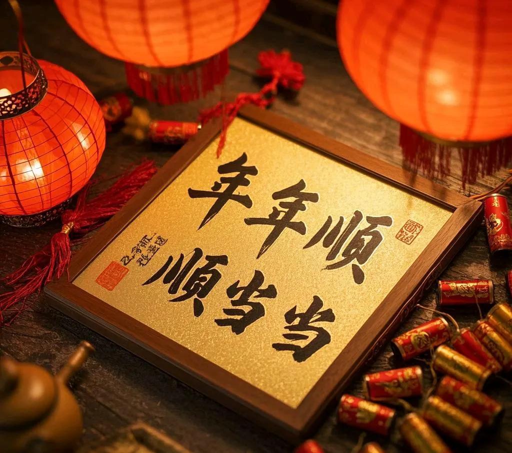 1. 年年顺顺当当
2. 季季健健康康
3. 日日喜喜洋洋
4. 岁岁和和美美