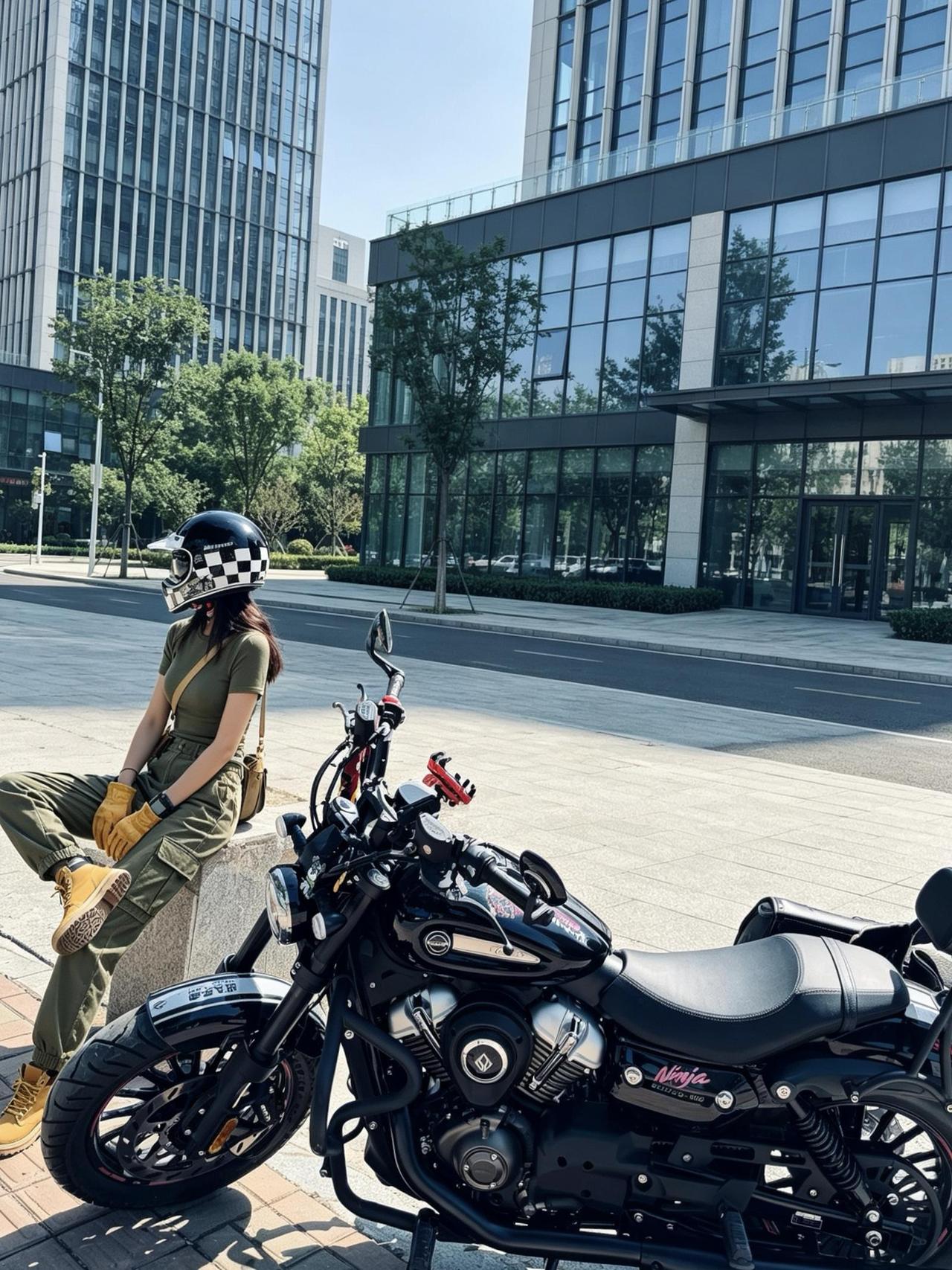 逛街约不到我 骑摩托百公里精神满满
逛街：脚疼、想坐下、快点回家
骑摩托：天亮出