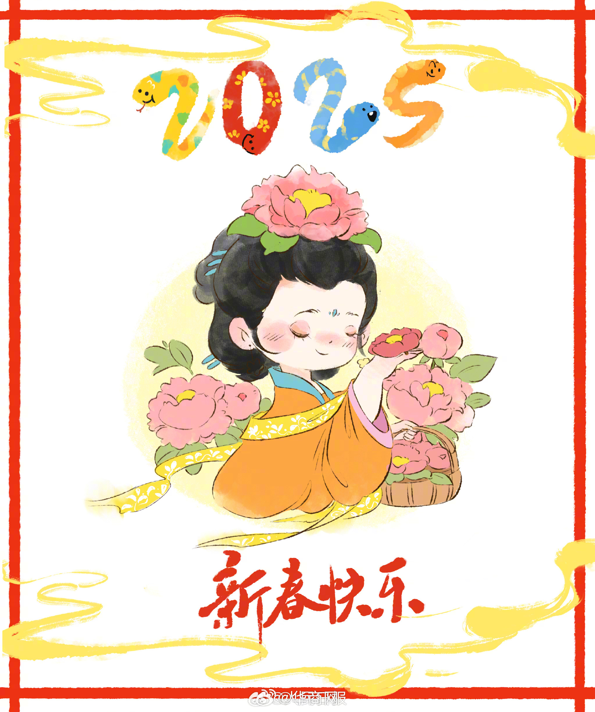 【收藏！#春节古风小头像#】蛇年春节即将到来，#你的春节头像已上新#↓↓为自己换