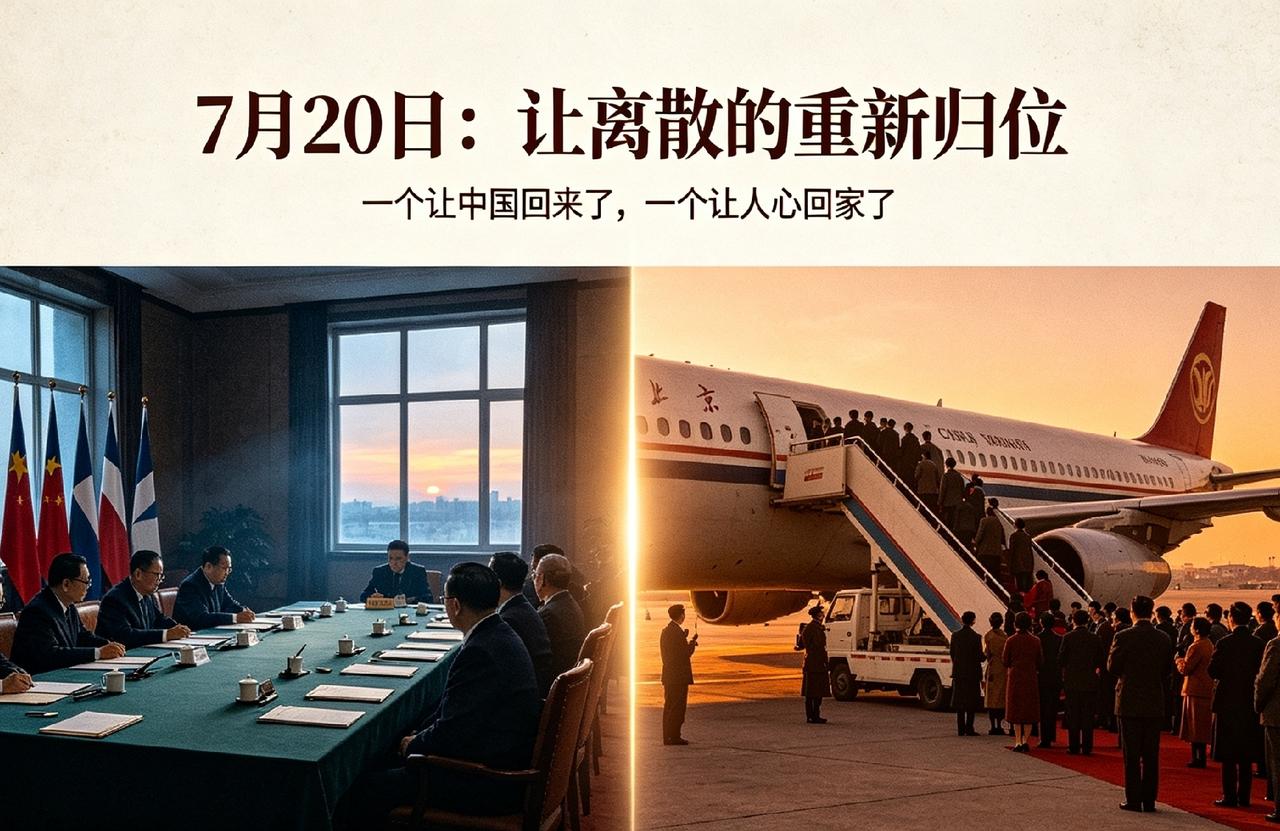 7月20日：一个让中国“回来”了，一个让中国“完整”了——他们都在做同一件事：让