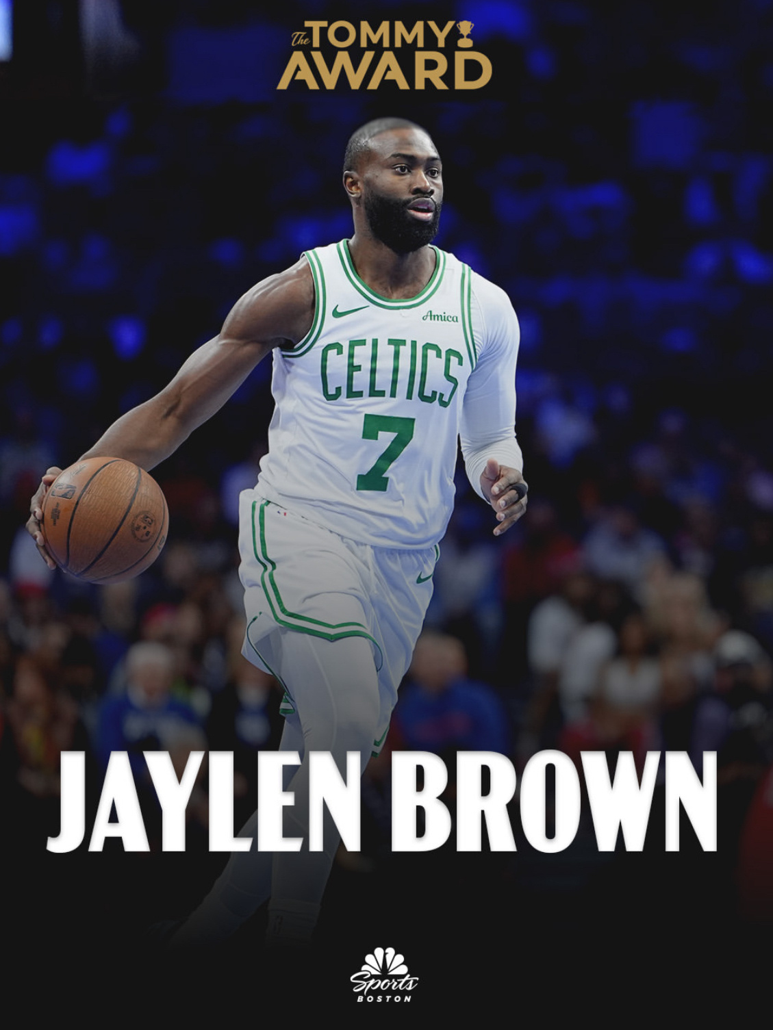 凯尔特人国度 今日比赛【 The Tommy Award 】 得主 : Jayl