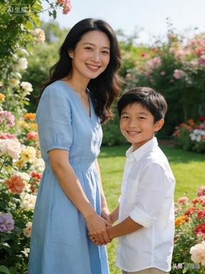 玄学：
妈妈漂亮，生的女儿不一定好看，但是生儿子一定帅。古人言，男生女相，贵不可