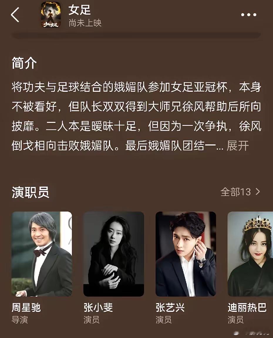 迪丽热巴参演《少林女足》选择三番是对的，她流量很大，电影没有实绩，票房号召力不强