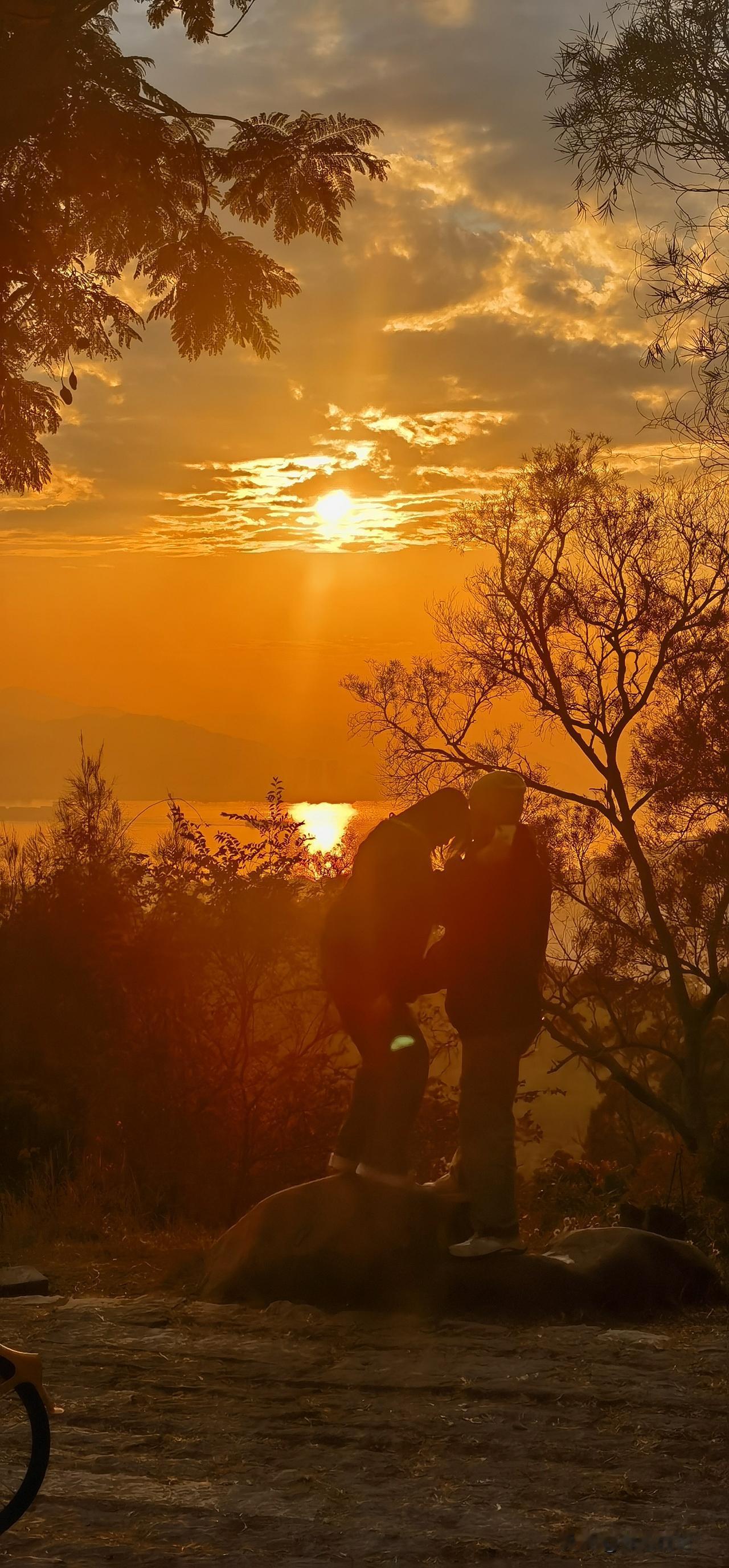 今年冬天的不同亲昵·情侣/不仅阳光包围着，还被爱包围着……