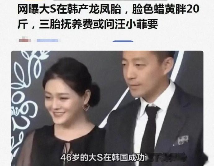 具俊晔亲自回应韩国媒体关于“大S于20号在韩国秘密生下双胞胎”的传闻，并表示在中