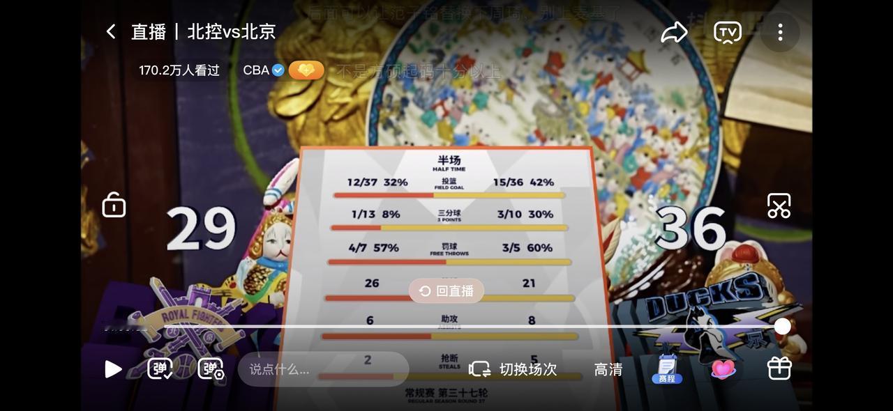 北京德比战，北京北汽男篮客场上半场领先

     在刚刚结束的北京北汽男篮客场