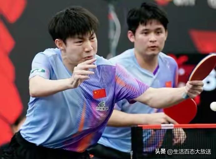 随着林诗栋/黄友政0-3遭完败
WTT大满贯，已经产生三冠[玫瑰]
男双冠军—?