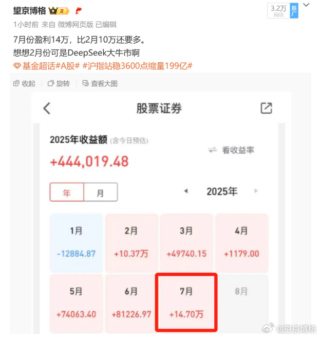 博格的账户已经11连阳了，不是连续11天赚钱，而是连续11个交易日赚钱，如果算上