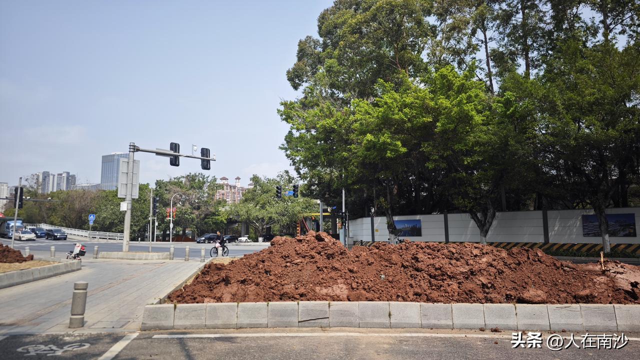 开始了开始了又开始了，蕉门多条道路绿化又开始搞起来了！期待一个更美的南沙！[点亮