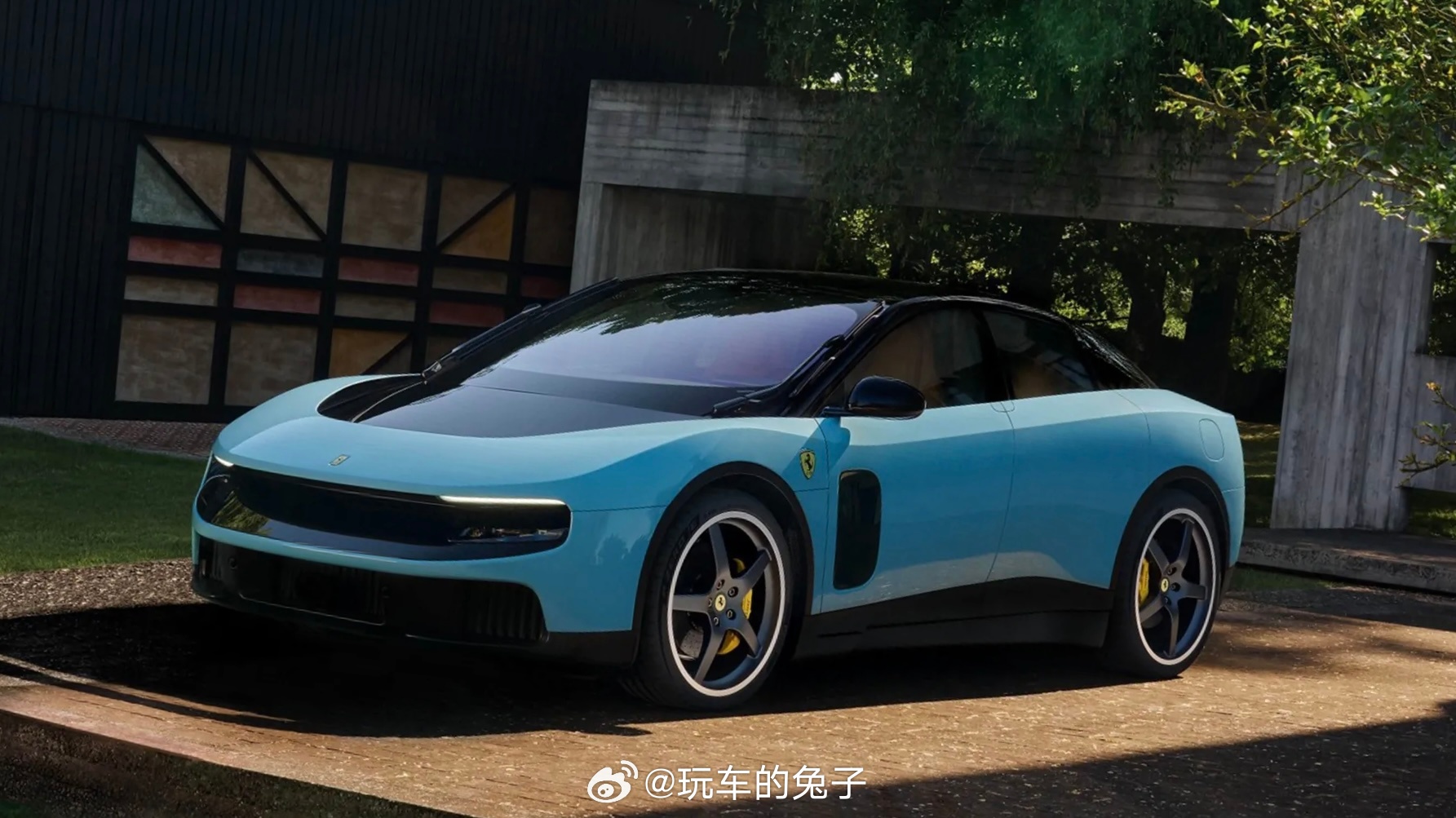 保定的设计还是太超前了法拉利史上首款电动车亮相