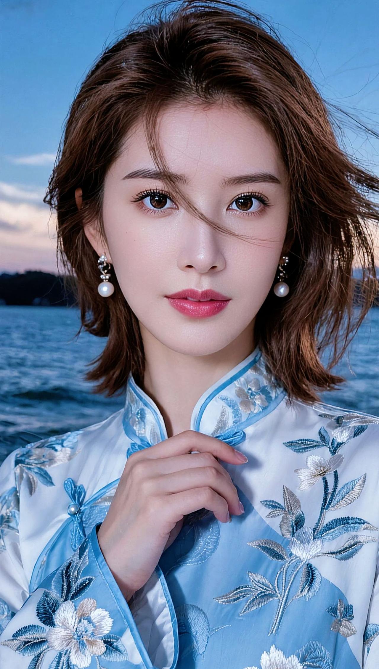 AI柔润质感写真 随变ai随便玩 旗袍美女 民国风 旗袍控