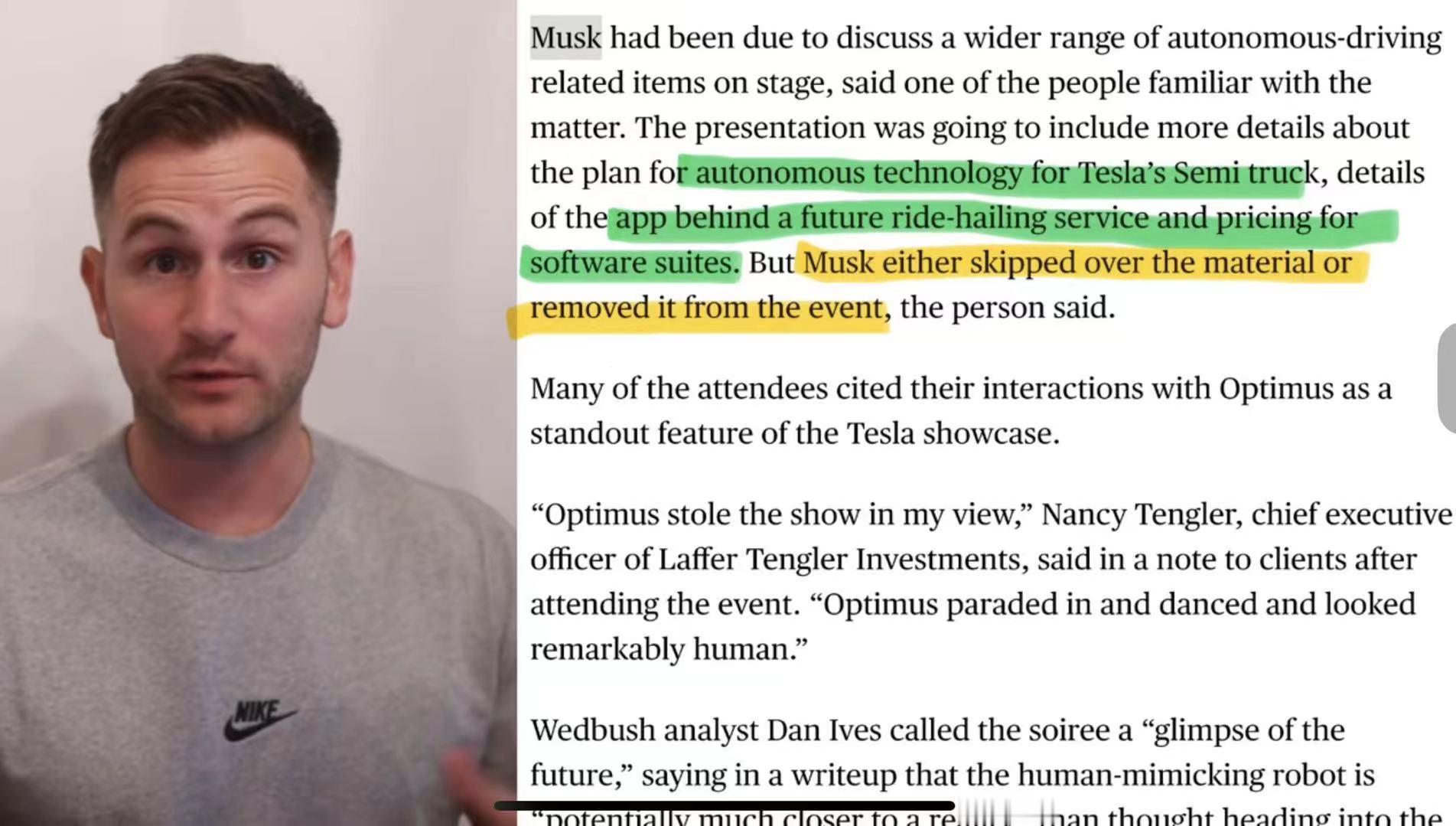 破案了，Elon 删了一大堆本来要在 We, Robot 发布会上要讲的东西。怪