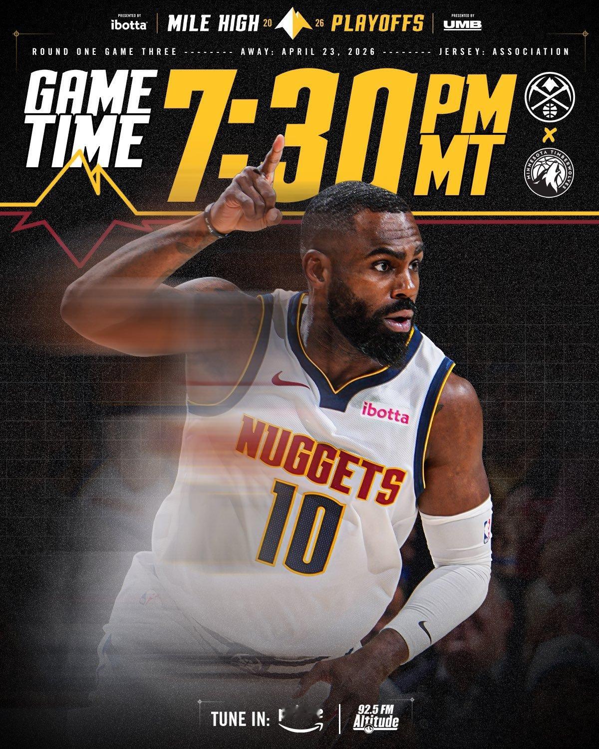 NBA 今天解说狼矿G3，赛前阿隆戈登的出战情况迅速下降成了无法出战，锋线上AG
