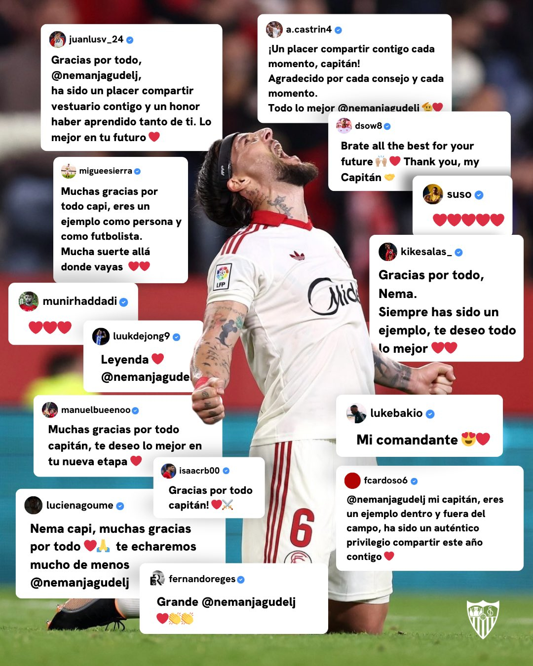 来评论区一人一句祝福送给古德利：___________。⬇️VamosMiSev
