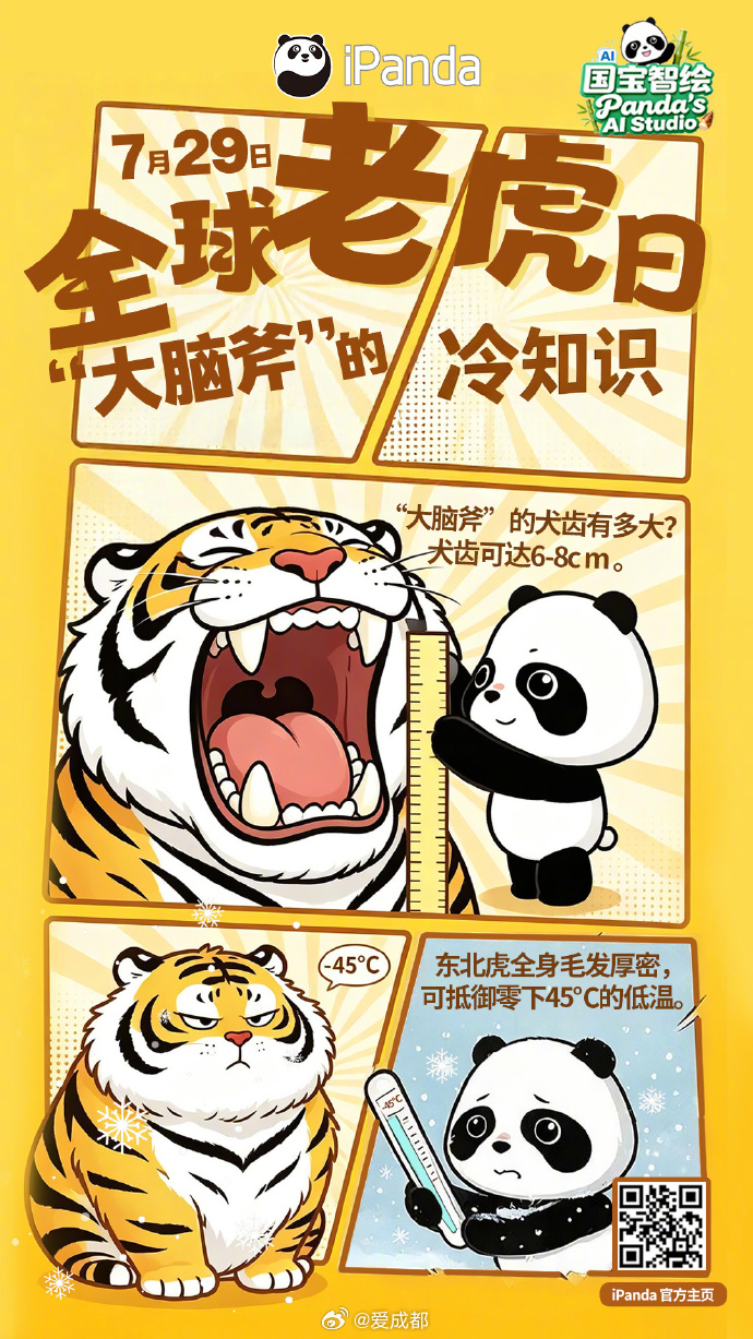 今天是第十六个全球老虎日，关于东北虎的冷知识，你知道几个？戳图👇一起长知识！丛
