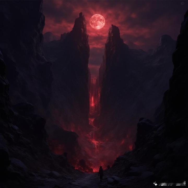 #AI创造营#AI眼中的十八层地狱，生成了五次，十八张图，挑了九张我感觉最像的。