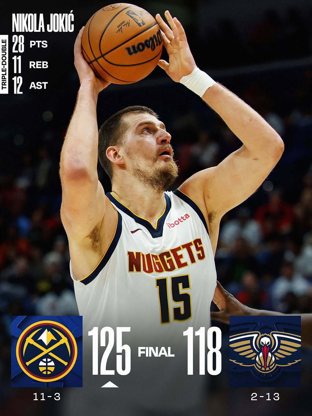 【赛果】 今日NBA常规赛赛果。