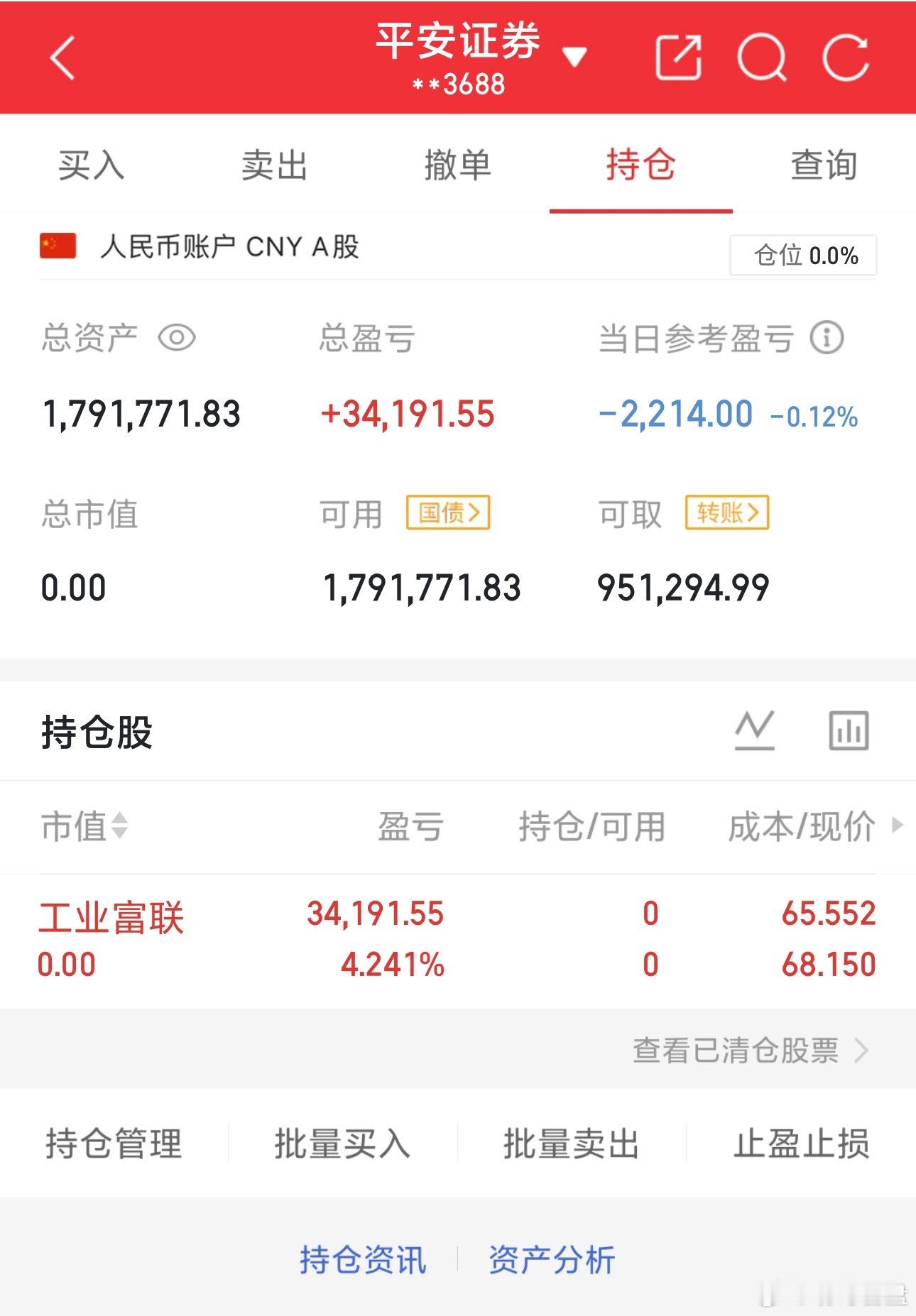 实盘挑战（第39天） • 初始本金：100万元 • 年度目标：500万元（实现1