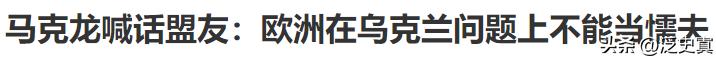 欧洲应该正视自己任人宰割的事实基础！
歇斯底里地恐俄却始终不敢正面对视！打丢了乌