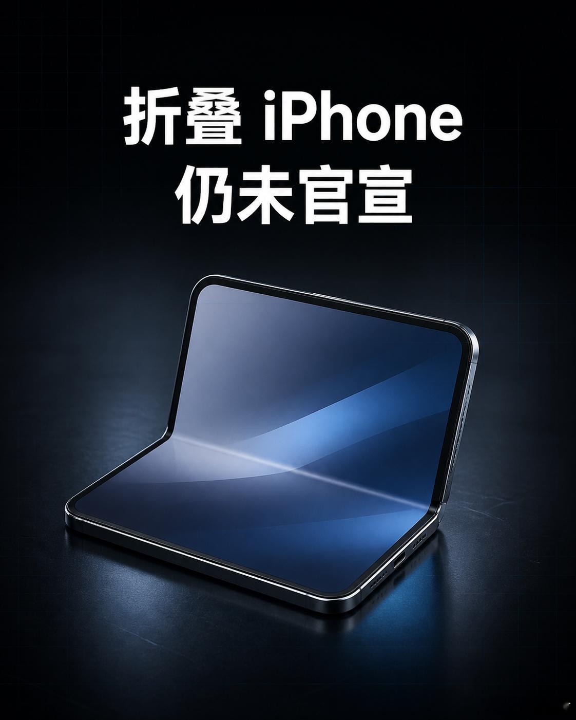 首款折叠iPhone折叠iPhone又上热搜了，不过苹果目前还没官宣。现在流传的