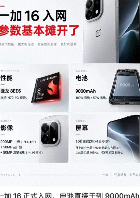 一加16入网，参数确实离谱，但我更想聊聊它背后那个没人说的问题