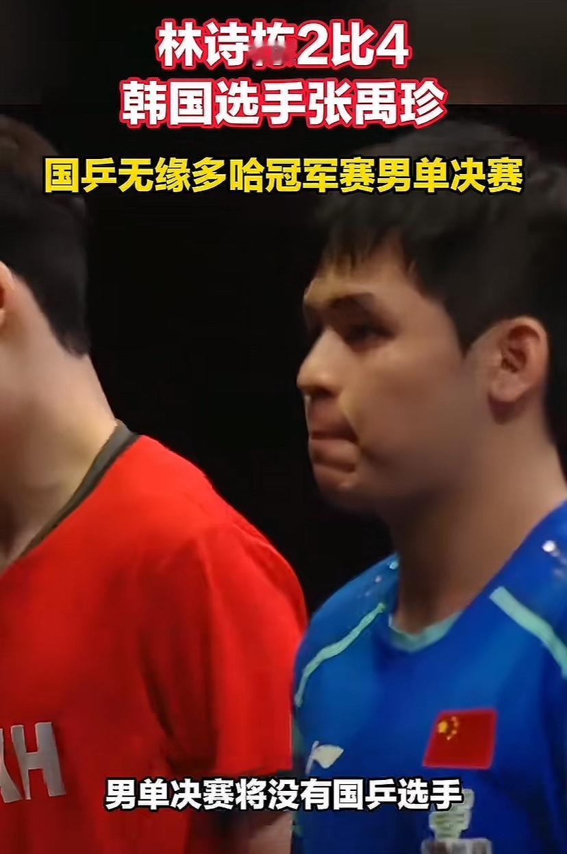 林诗栋又输了，输给了韩国队！唉！本以为他是一匹黑马，这一年来看，暂时真挑不起大梁