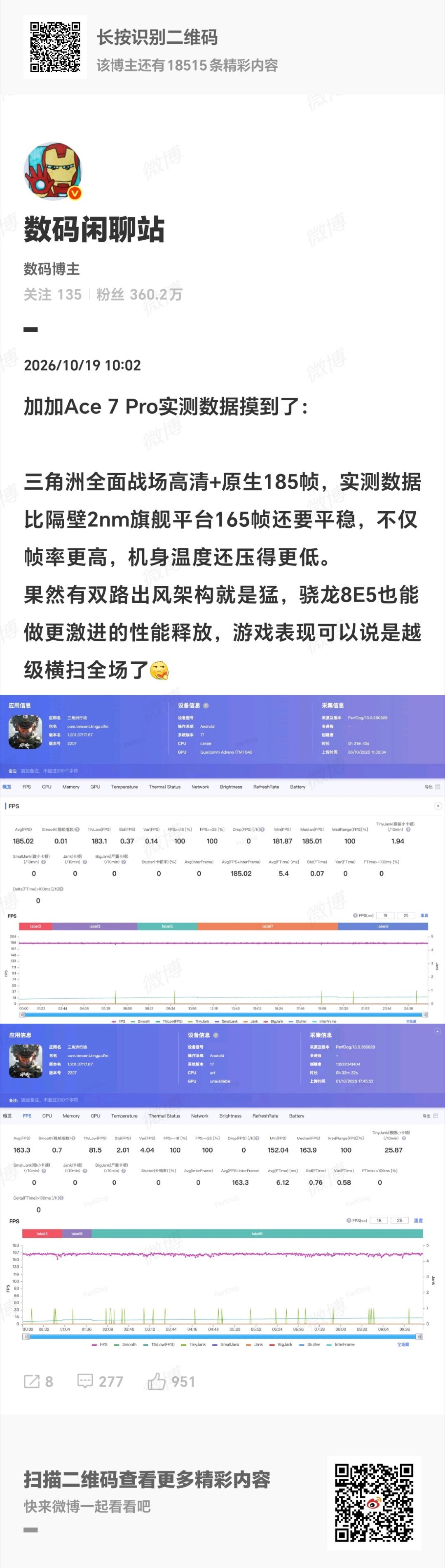 一加Ace7 系列两台机器到手有些日子了，划个重点先：这是一加性能机头一回上主动