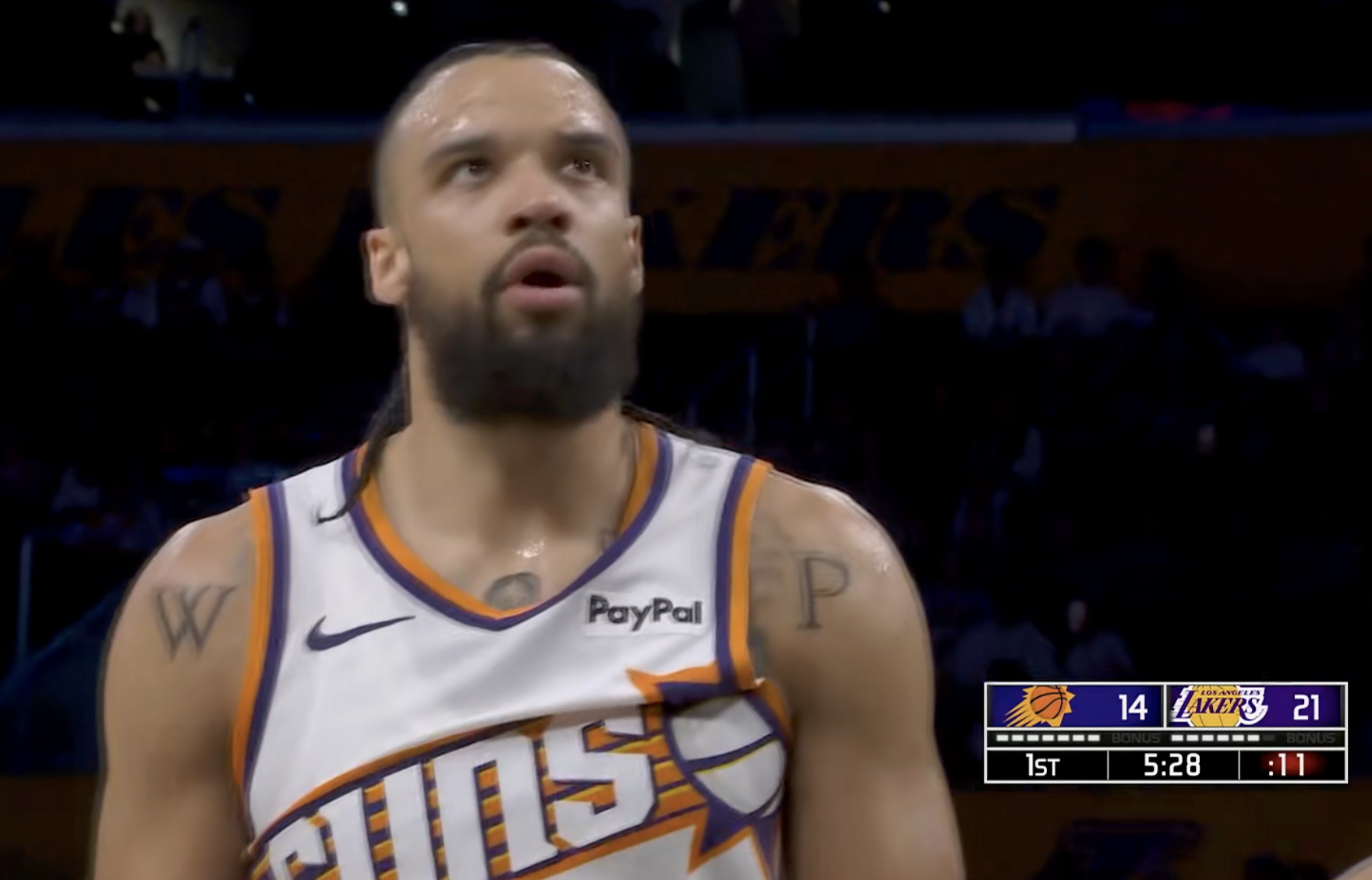 今天这么兴奋？狄龙3犯！ 太阳vs湖人