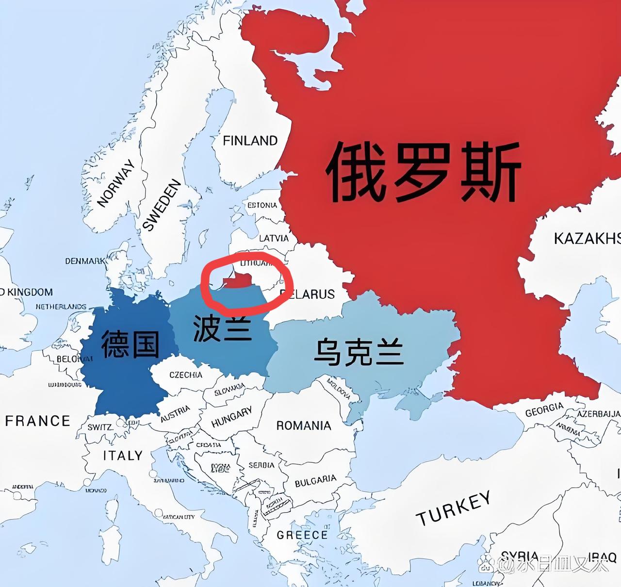 终于知道，为什么波兰即便与乌克兰闹矛盾也要帮着乌克兰对付俄罗斯了。
可能很多人还