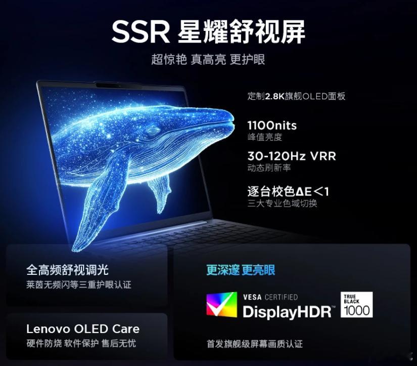 联想刚刚发布了小新Pro 2025系列，竟然是全系2.8K 120Hz OLED