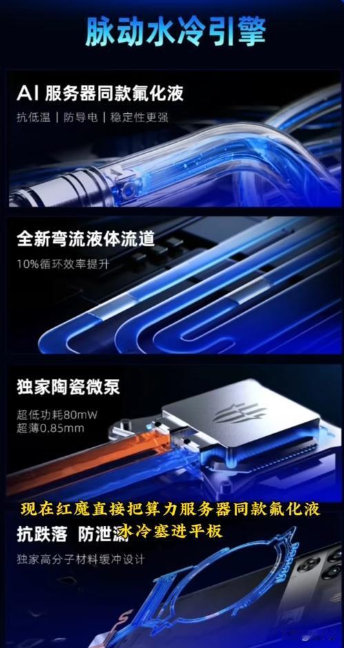 颠覆认知🔥红魔平板直接上水冷，手游再也不怕发烫降频
提起平板散热，多数机型还在