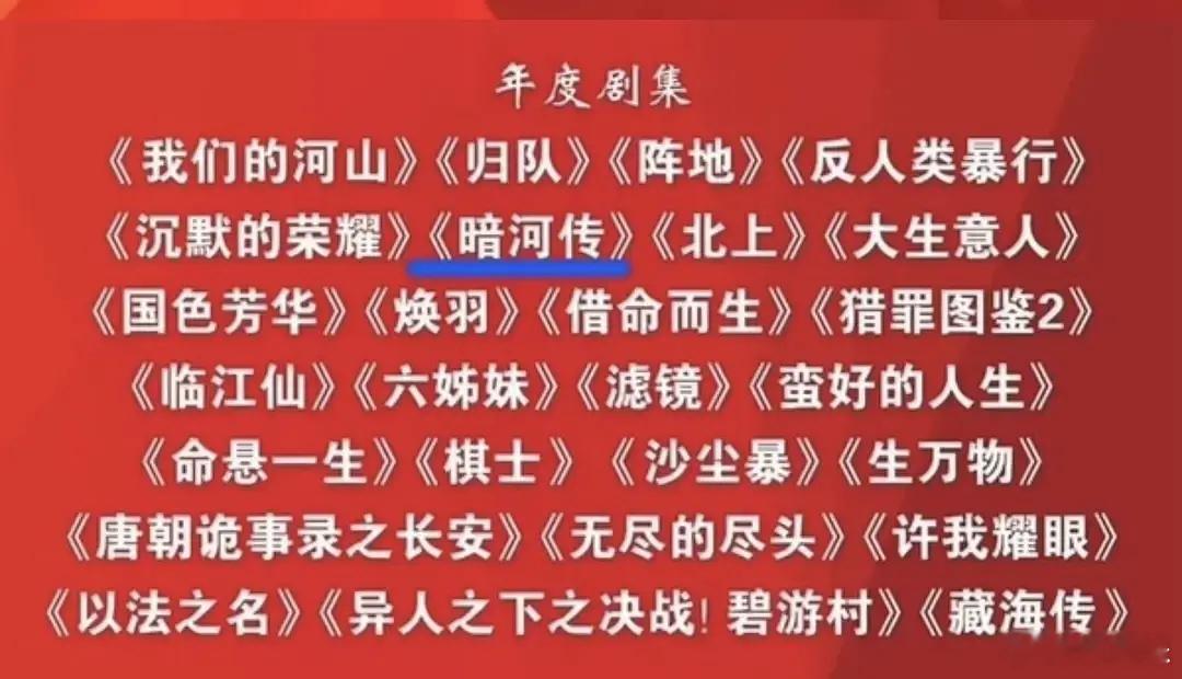年末盘点到处都是暗河传的身影，绝美逆袭 