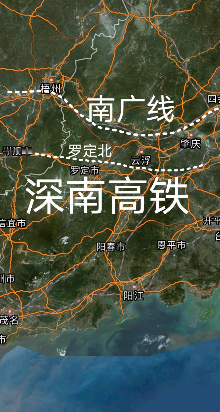 好消息，深圳至南宁时速350公里的深南高铁云浮段全长约5.5公里的丘山隧道已经顺