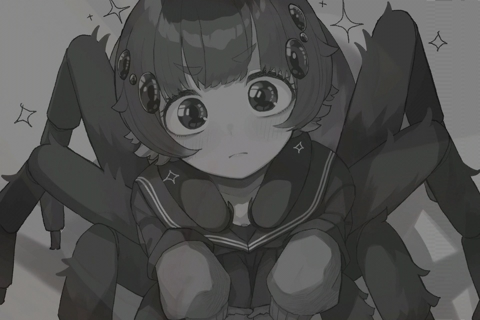 可爱的蜘蛛娘 ​​​