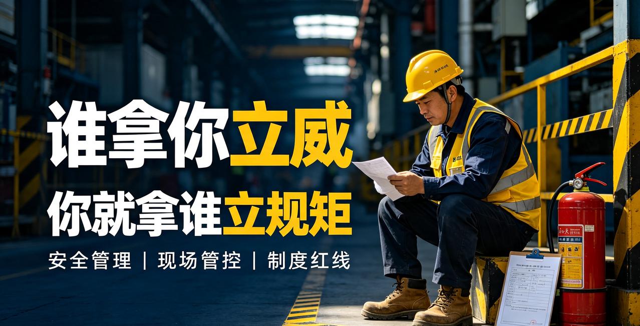 安全管理最硬的底气：谁拿你立威，你就拿谁立规矩
 
干安全的老工友、新同仁，大概