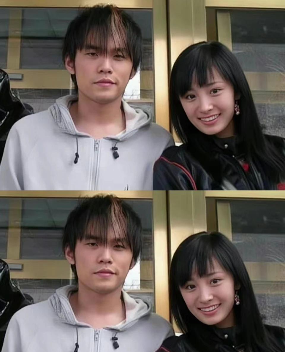 青涩貌似已秃的周杰伦，
还有一个清秀的女孩，那女孩是谁知道吗？
#娱乐#