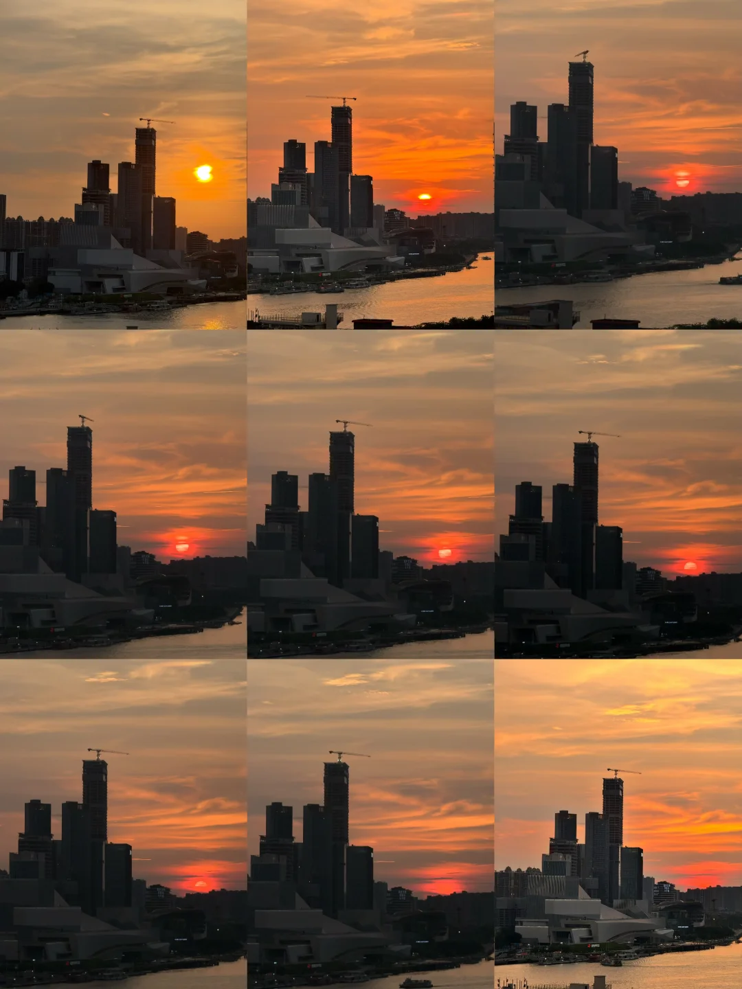白鹅潭日落，你值得拥有🌅
