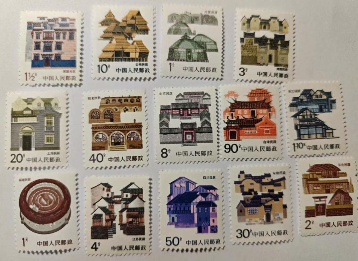 民居，工业，长城邮票都是以前往来书信用的非常多的。现在还有收藏价值吗？
这类普票