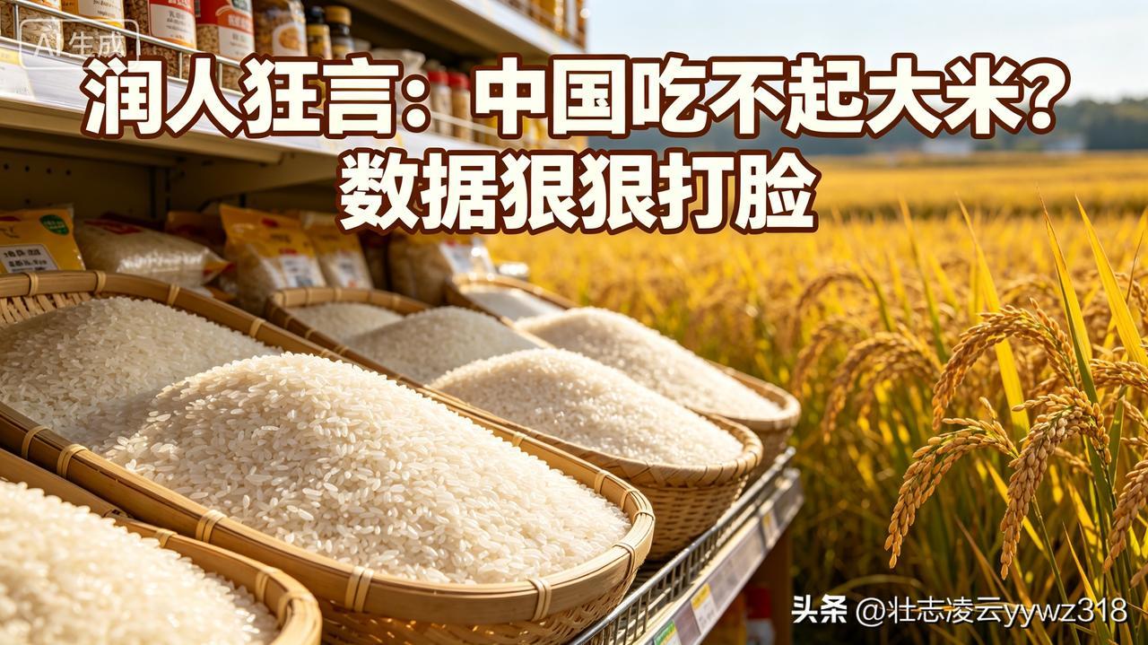 太荒谬！润人放狂言：十年没回中国，现在吃得起大米的中国人不超十分之一！还敢打赌输